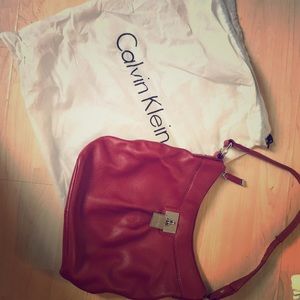 Calvin Klein red purse